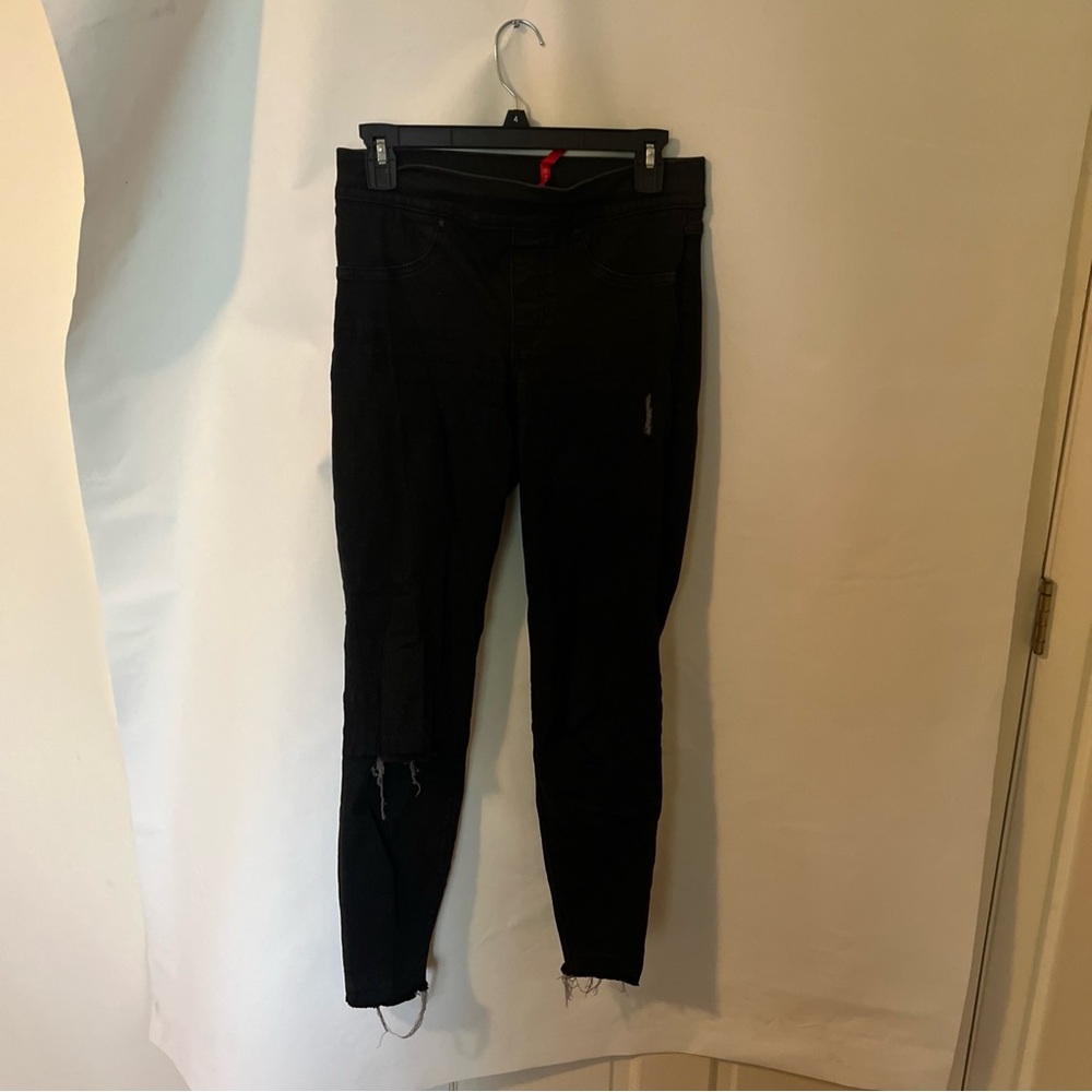 Spanx Distressed Vintage Black Skinny Jeans -Size: XS